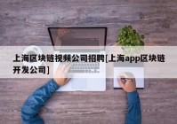 上海区块链视频公司招聘[上海app区块链开发公司]