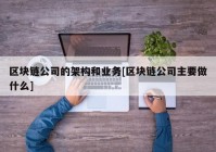 区块链公司的架构和业务[区块链公司主要做什么]